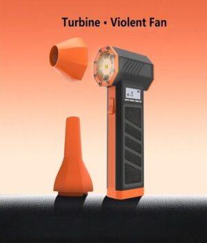 New Turbo Dual-Airflow Mini Fan: High-Velocity Portable Blower & Dust Vacuum